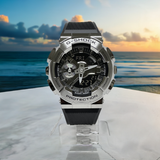 Casio G Shock GM110-1A stainless steel bezel ANA-DIGI watch NEW