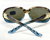 Costa Del Mar women sunglasses Gannet Wahoo Blue Mirror 580G Glass Lens