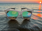 Costa Del Mar Pescador Net Gray Frame Green Mirror 580 Glass Polarized Lens