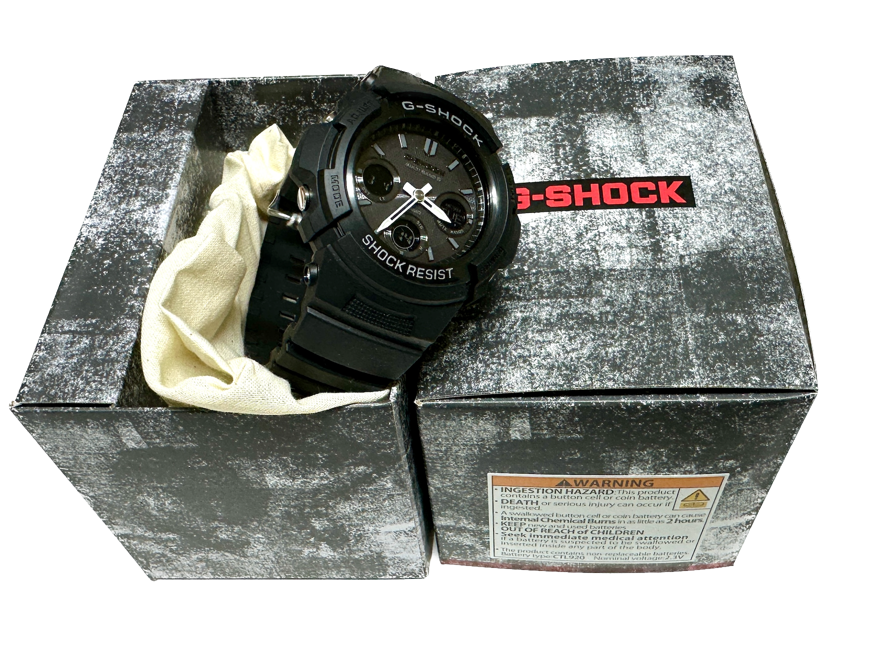 CASIO G-Shock AWGM100B-1ACR Tough Solar Power Ana / Digi Black 