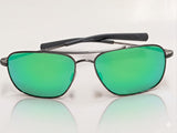 Costa Del Mar 06S6002 Canaveral Brushed Gunmetal Green Mirror 580G Sunglasses
