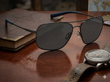 Costa Del Mar Sunglasses Canaveral Brushed Gray 580 glass lens NEW