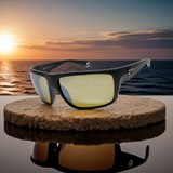 Costa Del Mar Fly Line Black frame Sunrise Silver Mirror Glass 580 lens