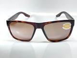 Costa Del Mar Paunch XL sunglasses tortoise copper silver mirror 580P plastic