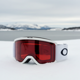 Oakley Snow Goggles Target Line L matte white frame Prizm Rose lens NEW