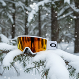 Oakley Snow Goggles Target Line L Matte White Fire Iridium lens NEW