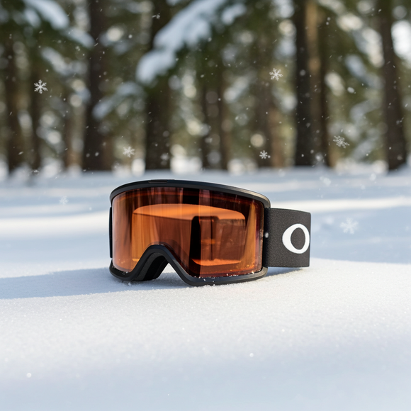 Oakley Youth Snow Goggles Target Line S OO7122-0200 Matte Black Persimmon GBL Amazon.com : Oakley Target Line S Celeste w/Persimmon  main image 4