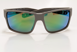 Costa Del Mar 06S9080 Reefton Pro Matte Olive Shale Green Mirror 580 glass Sunglasses