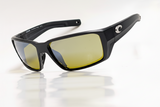 Costa Del Mar Fantail PRO Matte Black Frame Sunrise Silver Mirror 580 Glass Polarized Sunglasses