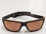 Costa Broadbill II Sunglasses Matte Tortoise Gold Mirror 580 glass lens