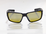 Costa Del Mar Fantail PRO Matte Black Frame Sunrise Silver Mirror 580 Glass Polarized Sunglasses