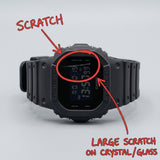 CASIO G-Shock DW5600BB-1CR LCD Digital Dial Black Resin Band Watch - Open Box (Fair)