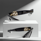 Gucci GG1023S women sunglasses square black frame grey lens