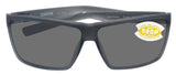 Costa Del Mar Rincon Matte Smoke Frame Gray 580 Plastic Polarized Lens