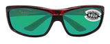 Costa Del Mar Saltbreak Tortoise Frame Green Mirror 580G Glass Polarized Lens