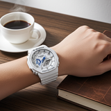 CASIO G-Shock GA2100HDS-7ACR white blue Analog Digital watch