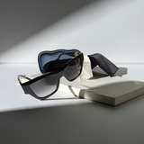 Gucci GG1023S women sunglasses square black frame grey lens