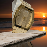 GUESS Mens Watch GW0705G3 Gold Tone Analog Watch NEW