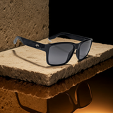 Costa Del Mar Paunch Sunglasses Black Shiny frame Gray gradient glass 580 lens