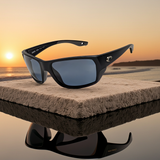 Costa Del Mar Tailfin Medium Black matte frame 580P Gray Plastic lens