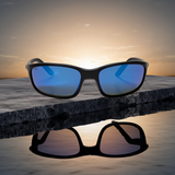 Costa Del Mar Brine II Sunglasses Black 580 Blue Polarized Glass Lens NEW