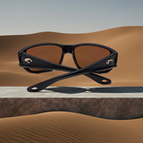 Costa Del Mar Schoolie Sunglasses Black frame Green Mirror 580P plastic lens NEW