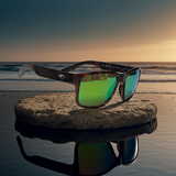 Costa Del Mar Paunch Sunglasses Tortoise frame Green Mirror 580P plastic lens