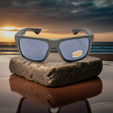 Costa Del Mar Lido sunglasses Moss metallic frame Gray 580P plastic lens