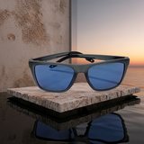 Costa Del Mar Mainsail XL sunglasses matte gray smoke blue 580P plastic lens