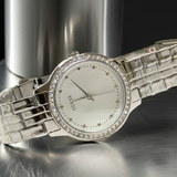 GUESS womens watch W1209L1 Chelsea Crystal Silver Dial