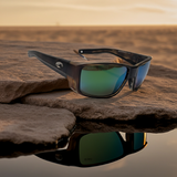 Costa Del Mar TUNA ALLEY PRO tortoise frame green mirror glass 580G lens