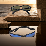 Costa Del Mar Brine II Sunglasses Black 580 Blue Polarized Glass Lens NEW