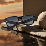 Costa Del Mar Paunch Sunglasses Black Shiny frame Gray gradient glass 580 lens