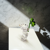 Swarovski Kris Bear Lucky Charm 5720034 Green Four-Leaf Clover New Box