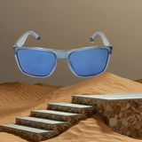 Costa Del Mar LOS ALIJOS translucent deep blue frame Blue 580P plastic lens NEW