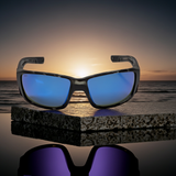 Costa Del Mar TUNA ALLEY PRO tiger shark frame blue mirror glass 580G lens