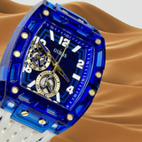 Guess Men's Wristwatch Phoenix GW0499G6 blue white Silicone