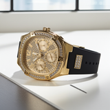Guess Womens Watch Duchess GW0619L2 Quartz gold black tone
