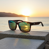 Costa Del Mar Paunch Sunglasses Tortoise frame Green Mirror 580P plastic lens