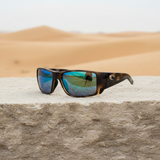 Costa Del Mar Blackfin Pro sunglasses tortoise frame green 580 glass lens