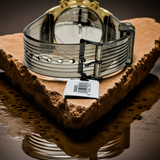 GUESS Mens watch GW0425G1 Black Gold Tone Multi-function