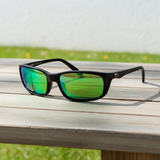Costa Del Mar Brine II Sunglasses Black 580 Green Polarized Glass Lens NEW
