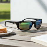 Costa Del Mar Brine II Sunglasses Black 580 Green Polarized Glass Lens NEW