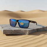 Costa Del Mar sunglasses Rincon matte black blue mirror 580 plastic lens