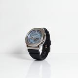 Casio G-Shock GBM-2100A-1A2 G Steel Black band Blue dial Stainless Steel watch New