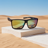 Costa Del Mar sunglasses Rincon Black Frame Green Mirror 580 Glass Polarized Lens