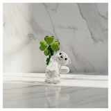 Swarovski Kris Bear Lucky Charm 5720034 Green Four-Leaf Clover New Box