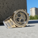 Guess Mens watch Gold  Multi Dial Watch Empire GW0785G2