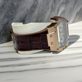 Guess Men's Watch Phoenix Quartz Blue Dial GW0202G2 brown band