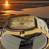 GUESS Mens Watch GW0705G3 Gold Tone Analog Watch NEW